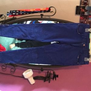 “Moto” style Jean legging